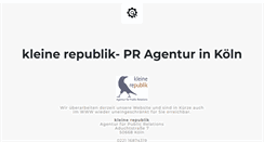 Desktop Screenshot of kleine-republik.de
